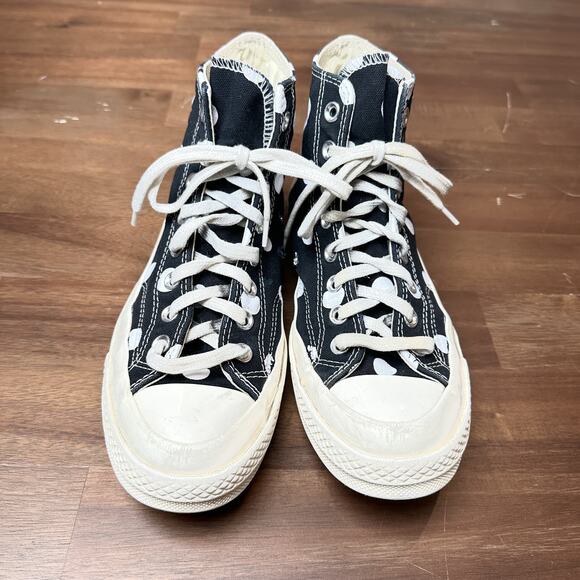 Converse Chuck Taylor All Star Shoe Mens 7 W 9 Polka Dot Comme des Garçons PLAY - Picture 1 of 10